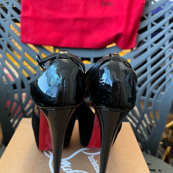 Christian Louboutin 35.5 Carlota Heel Strappy Red Sole Platform Pump - Picture 4 of 10